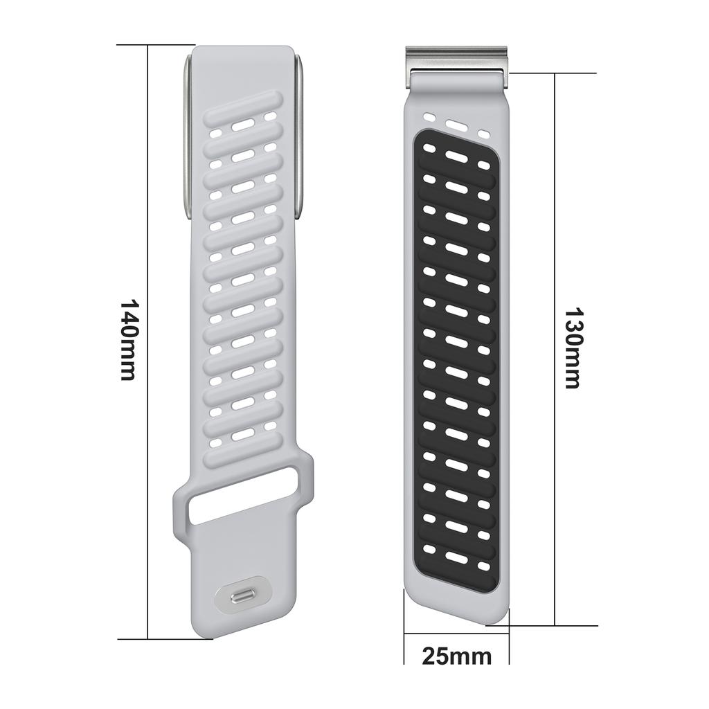 For WHOOP 5.0 Replacement Strap Dual Color Design Breathable Silicone Watch Band