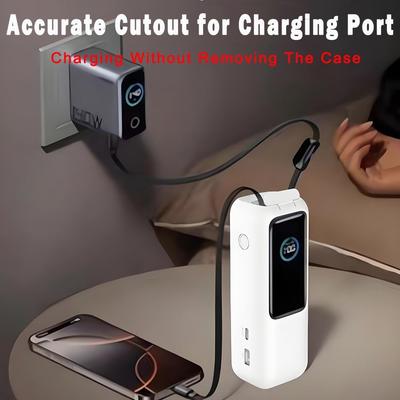 Shockproof Silicone Case Soft Portable Protective Cover Dustproof Carrying Case for Anker Zolo Power Bank (25000mAh 165W) Travel