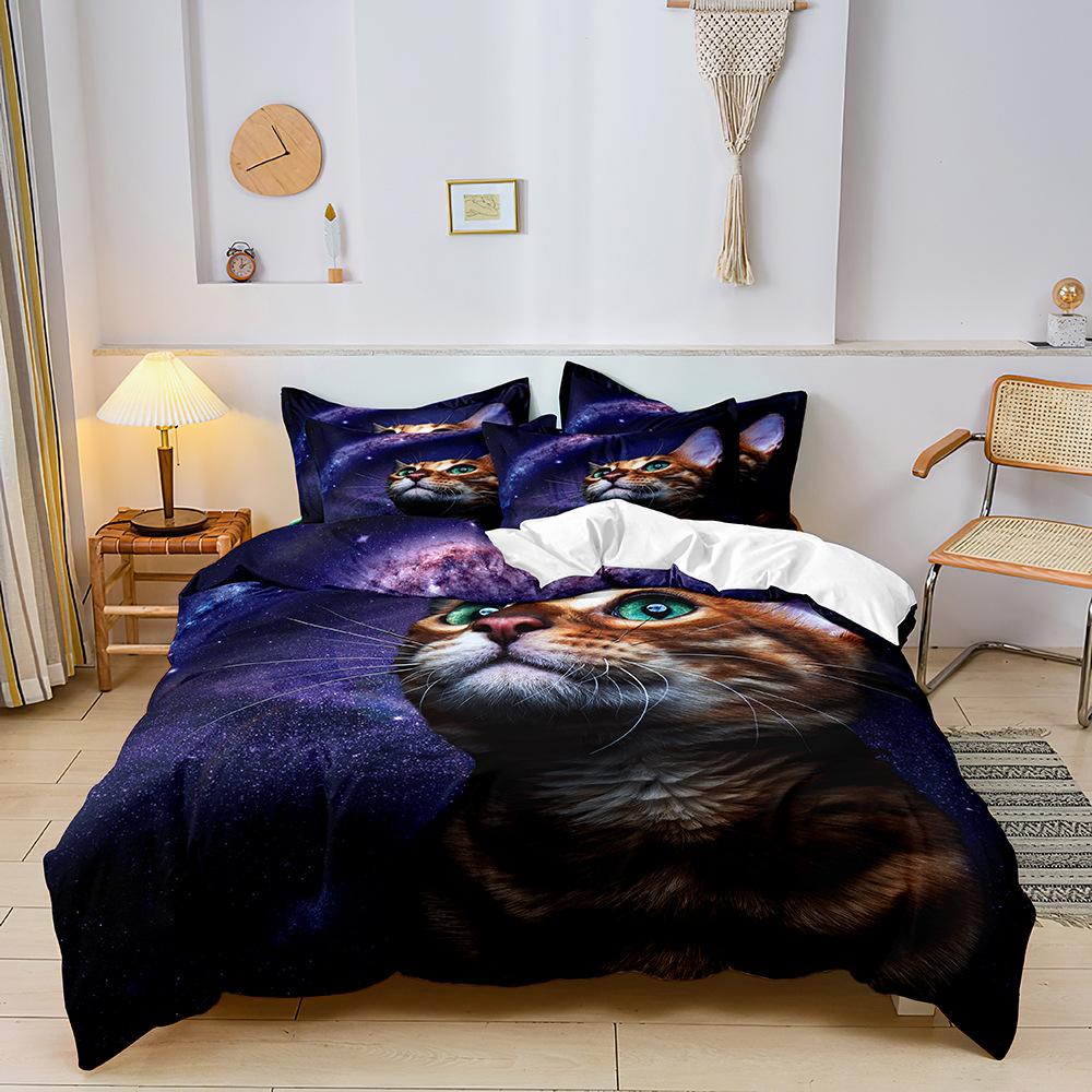 Fashion Technology Printing, 3D Digital Printing, Bedding, Duvet Covers, Pillowcases, Three-piece Sets