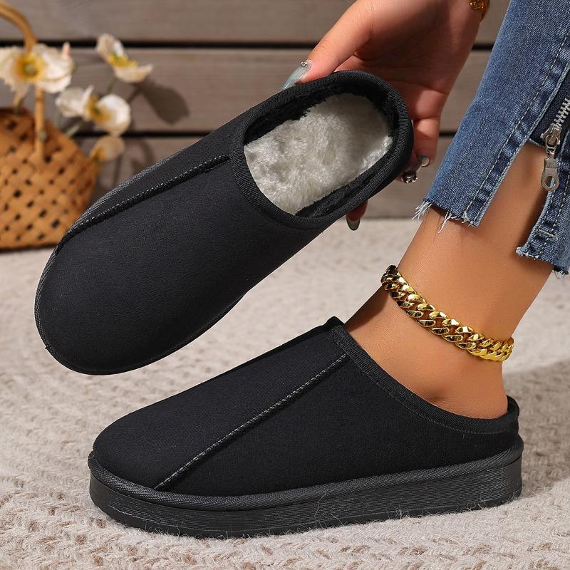 New Thickened and Warm Woolen Cotton Snow Boots and Women's Shoes Thick-soled Ankle Boots