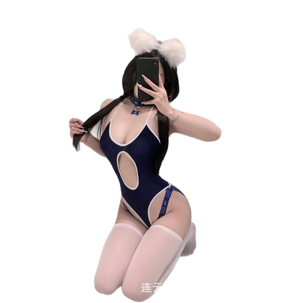 Sexy lingerie cute puppy onesie abstinence pure lust temptation uniform qqny suit