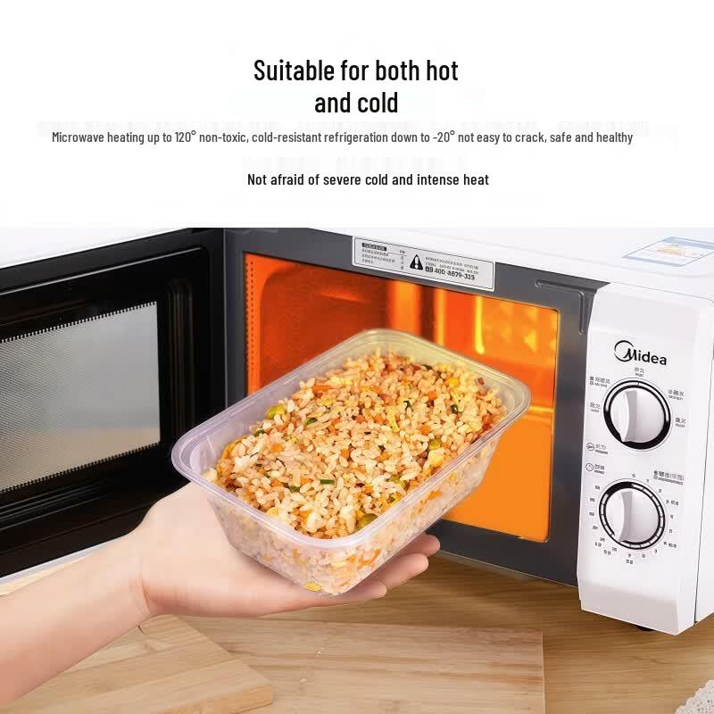 Xin Muzun Disposable Square Takeout Meal Boxes with Lids
