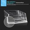 Transparent Acrylic Business Card Holder Large Capacity Smooth Surface Clear Card Organizer for Office Lobby Reception
