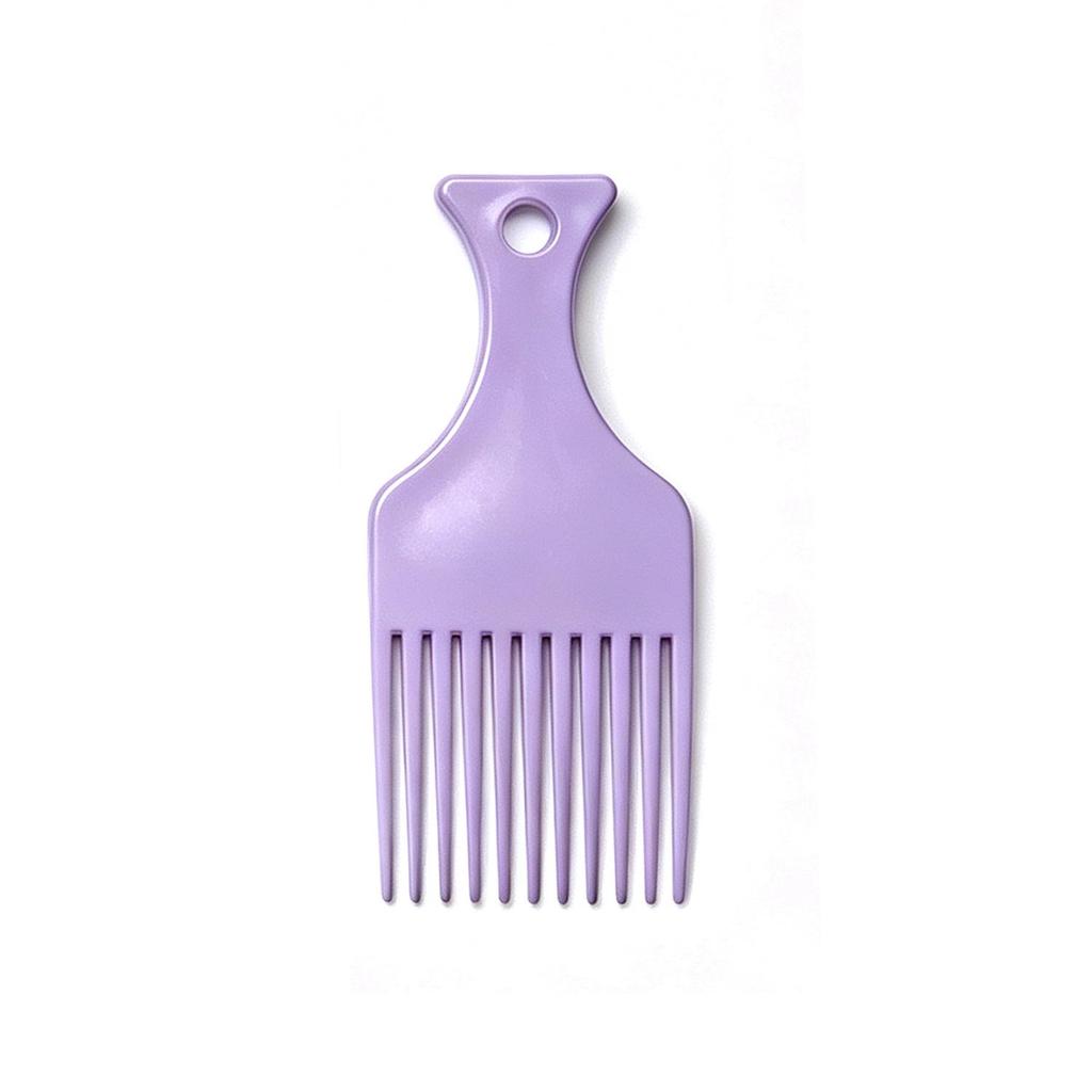 Colorful Anti-Static Plastic Hair Comb Set for Salon & Men's Styling, Including Fork Comb and Hairpin.