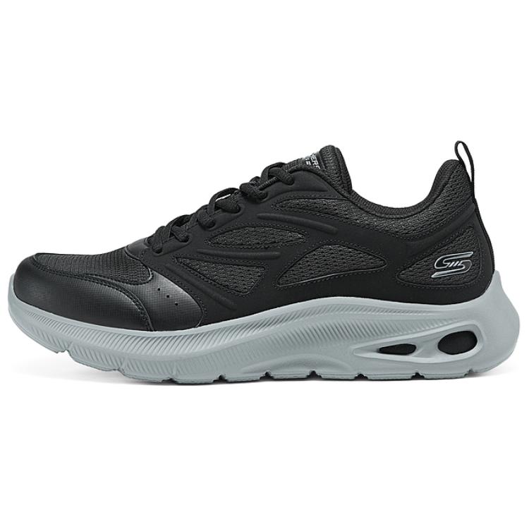 Skechers Air-Cooled Memory Foam Comfortable Durable Low-Top Casual Shoes Men sneaker Black 118077-BLK 39.5