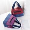Thickened Oxford Canvas Lunch Bag Women Floral Handbag Portable Tote Lunch Box Bag Daily Hand Purse for Work