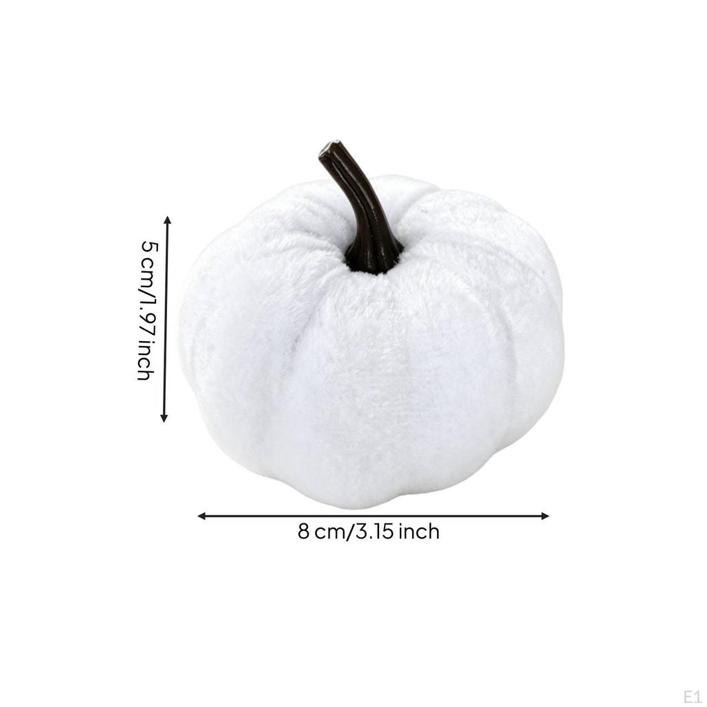 Autumn Velvet Pumpkin Soft-Textured Faux Decorative Pumpkins Soft