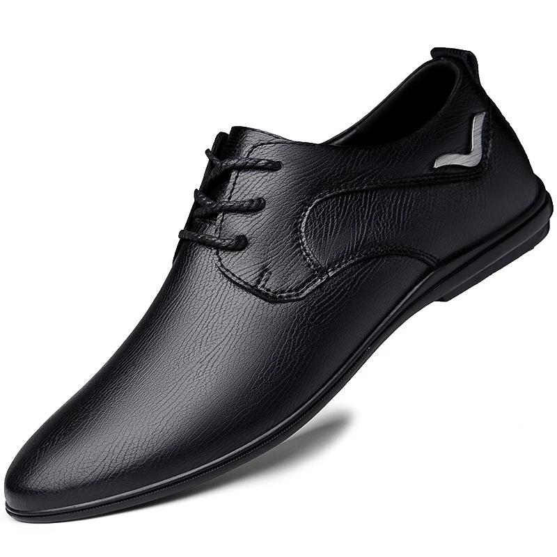 

Стильные мужские туфли-лодочки из натуральной мягкой кожи для свадьбы, бизнеса, повседневные туфли-лодочки, винтажные туфли-оксфорды ручной работы, новые для мужчин, черные 44