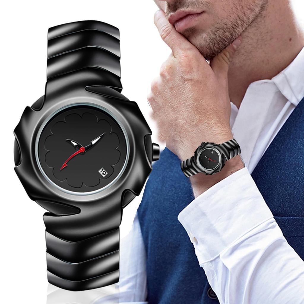 Retro Fashion Trend Creative Personality Design with Calendar Dial Night Light High-end Feeling Quartz Waterproof Watch