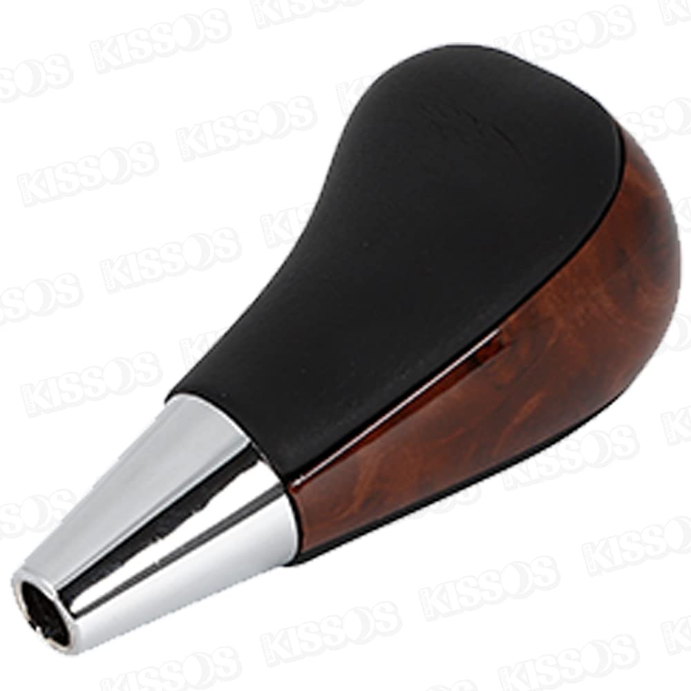 Toyota Shift Knob Wood Deck Corolla Crown Rank RAV4 Lexus TOYOTA LEXUS General Purpose (Black Leather)