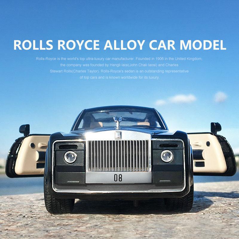 1/24 Rolls Royce Phantom Car Model Metal Model Car Alloy Die-casting Car Children's Toy Gift Collectibles Free Shipping