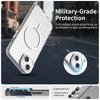 For iPhone 14 Case Candy Color PC + TPU + PET Phone Cover Compatible with MagSafe