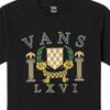 Vans Fun Fashion Cat Print Daily Short Sleeve T-Shirt Women Tops Black VN000NJWBLK