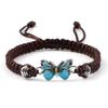 Handmade Rope Butterfly Charm Wristband Anklets Boho Jewelry for Women Teen