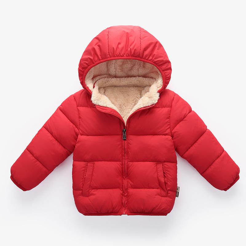 Baby Kinder Jungen Jacken Winter Dicke Mäntel Warme Kaschmir Oberbekleidung Für Mädchen Kapuzenjacke Kinderkleidung 1-6J Kleinkind Übermantel