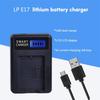 LCD USB LP-E17 Battery Charger Replacement for  EOS Rebel T6i 750D 800D 200D 8000D Kiss X8i Camera Battery