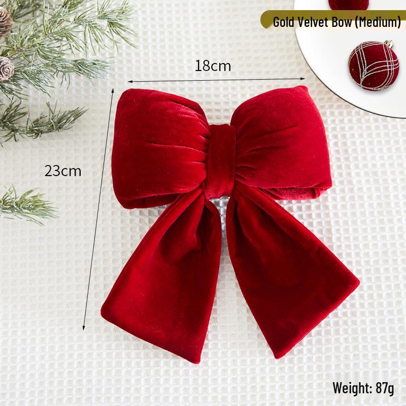 Wine Red Flocked Christmas Tree Ornament Ball