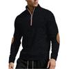 Men's Stand Collar 1/4 Zip Pullover | Casual Fit, Easy- Design Soft Cotton Blend, Breathable | Versatile For Daily, Commute & Leisure