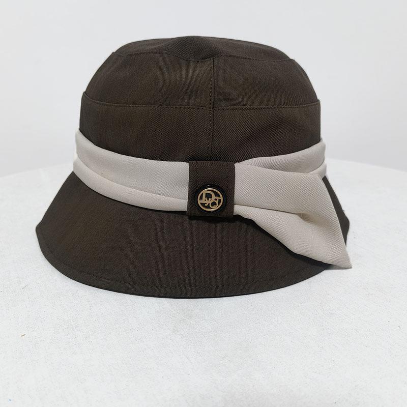 Women's Elegant Color-Block Bucket Hat for Spring and Autumn