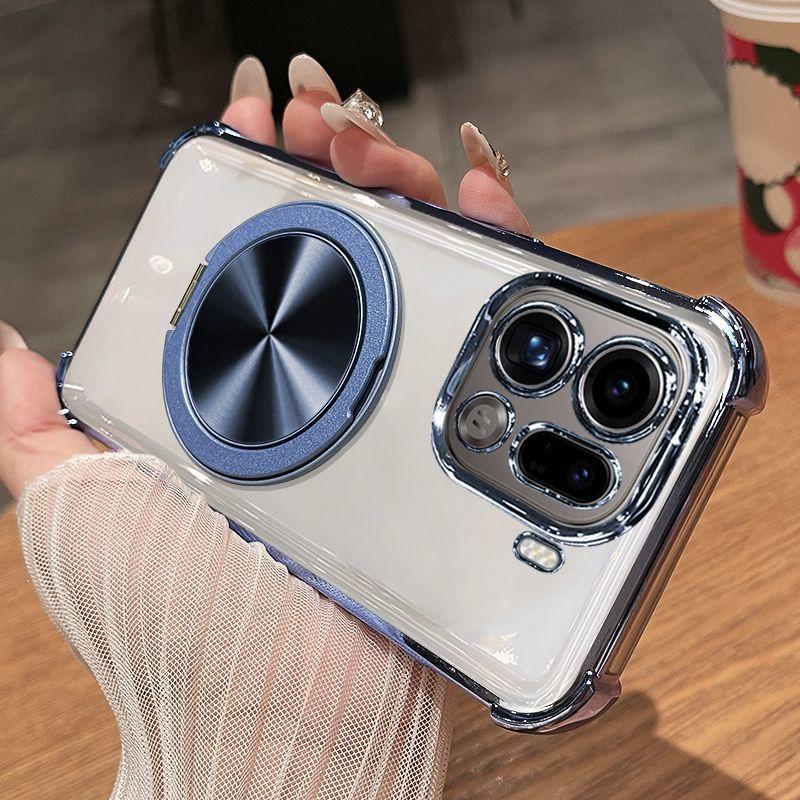 For OPPO Find X9 Pro Case New Four-corner Anti-drop Rotating Bracket Ultra-thin Cover for OPPO FindX9 Shockproof Bumper Funda