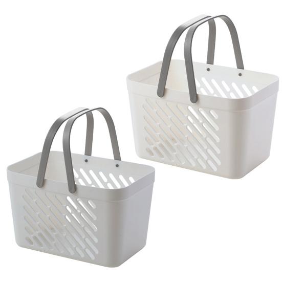 Yousheng Bærbar Badekurv Høydensitetsplast Dusjkurv med Fuktsikker Hul Baderom Kjøkken Organisering