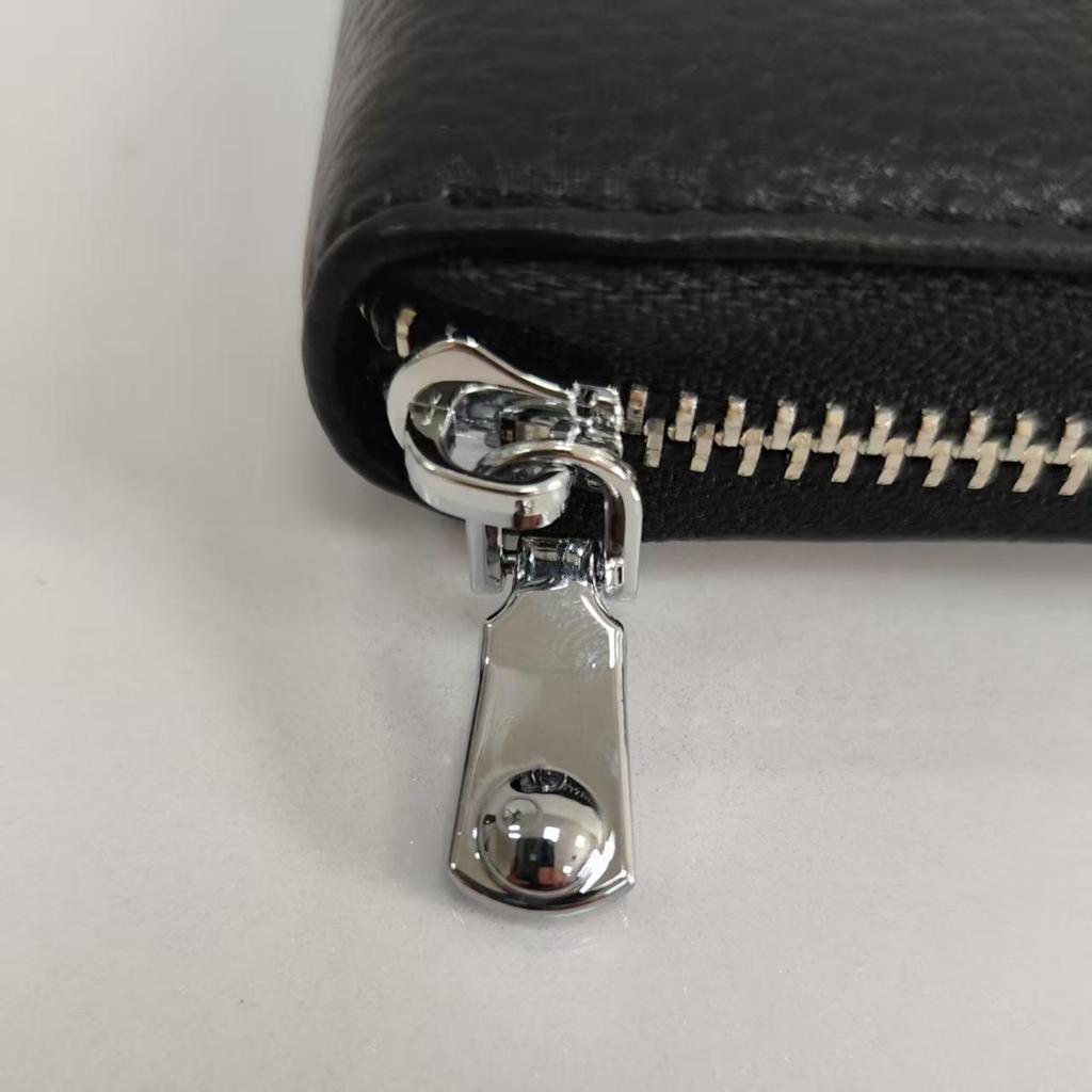 Best-Selling Women's Cowhide Zipper Accordion Card Holder with Multi-Card Slots