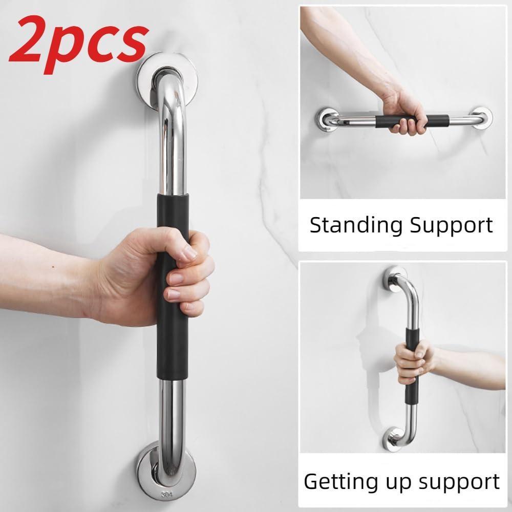 

2 шт./набор Поручень для ванной комнаты, ручка, противоскользящий барьер для ванной, поручень, ручки для душа для пожилых, безопасность в ванной, душевой поручень 13in