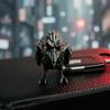 3D Printed Dark Crow Figurine, Spooky Raven Statue Sculpture, Realistic Miniature Bird Ornament for Halloween Home Office Decoration