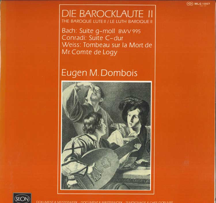 

LP Record EUGEN M. DOMBOIS Baroque Lute 2 MLG1007 SEON 1980 Japan Obi Classical Used