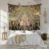 Mysterious Magic Girl Art Style Tapestry Anime Wall Hanging Bedroom Living Room Dormitory Home Decoration