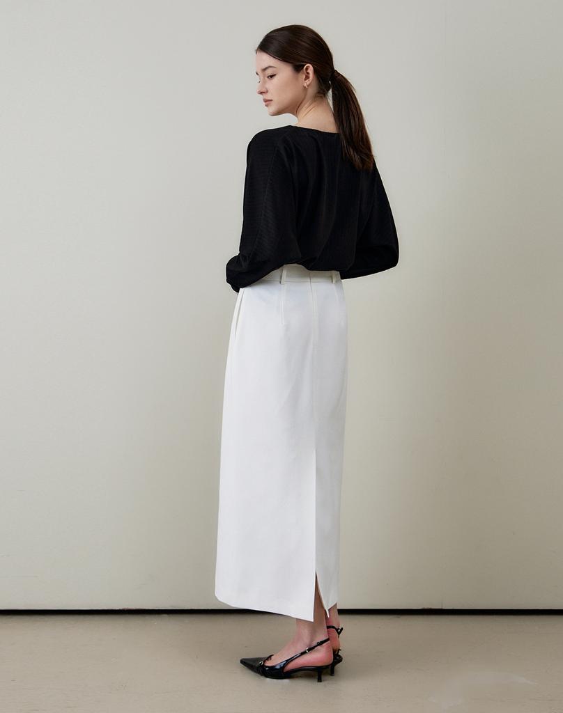 GIEMAR Boat Neck Tee Black Boat Neck Tee Black