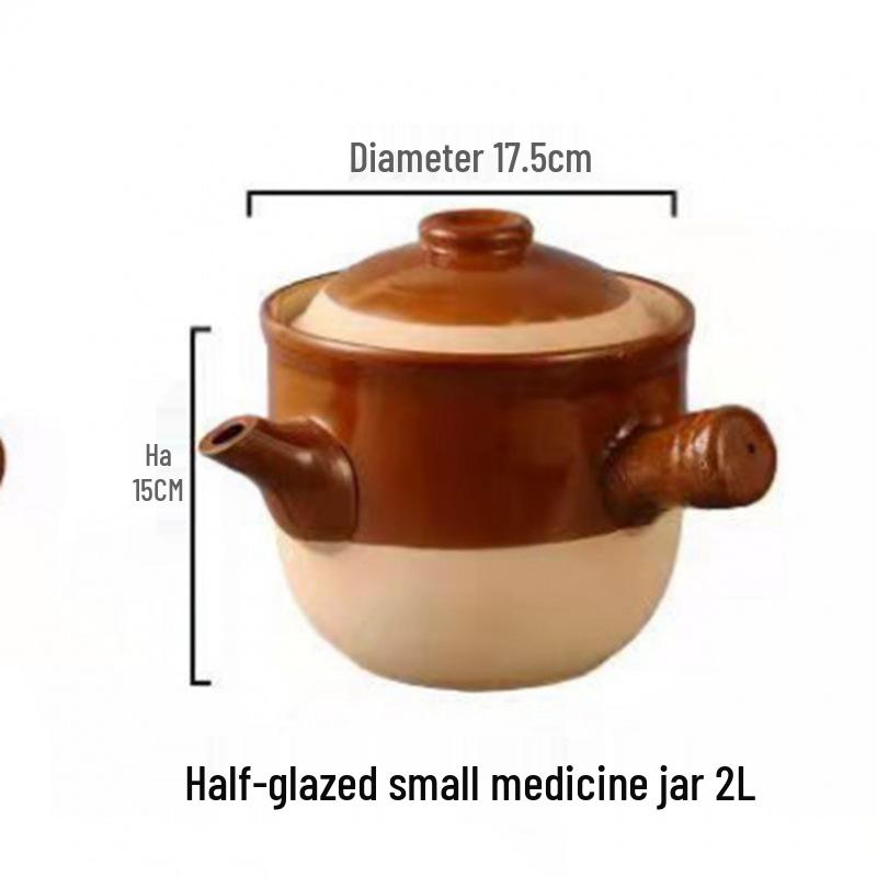 Traditional Earthenware Sand Pot for Decocting Medicine
