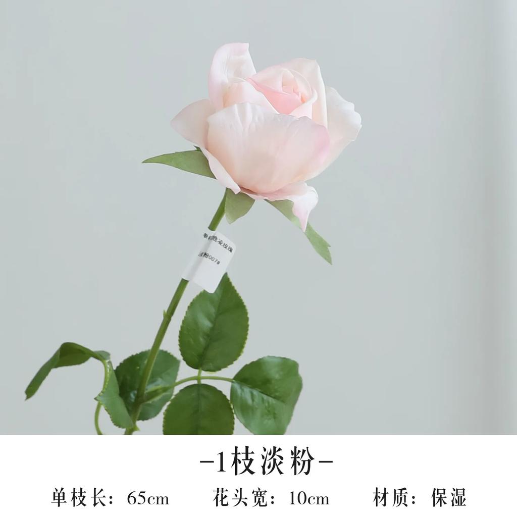 5Pcs/lot Moisturizing Rose Real Touch Artificial Flowers Wedding Decor Realistic Roses Flowers Home Room Decoration Party Floral