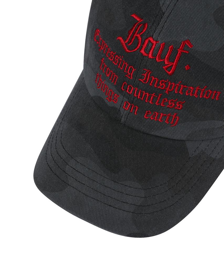 BAUF B Vintage Ball Cap [Black Camo]