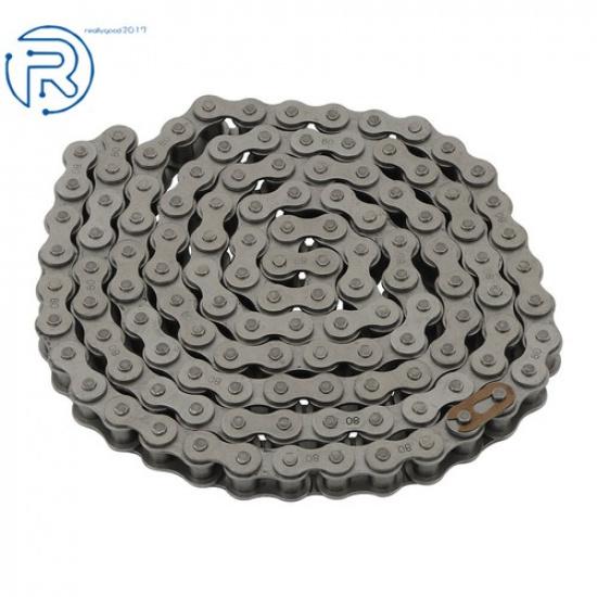Carbon steel  #80 Roller Chain × 10 Feet With 1 Connector