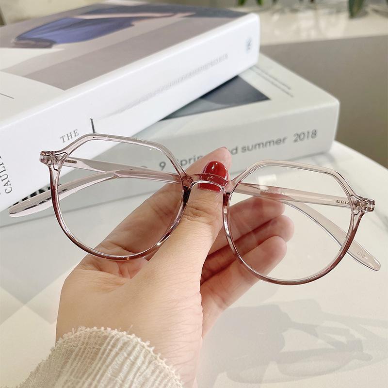 Glasses Frame TR90 Big Face Thin Glasses Frame Women Can Be Equipped with Myopia Special-shaped Glasses Frame Anti-blue Light