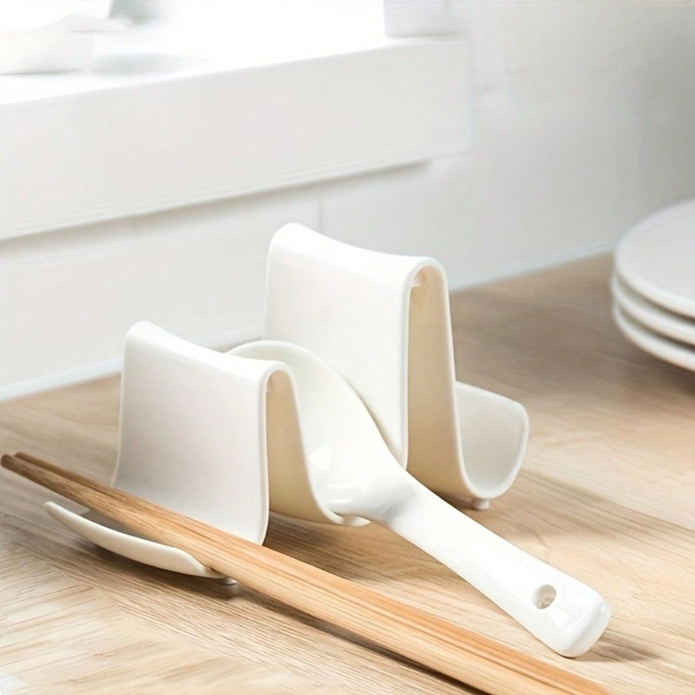 1pc Multi-Purpose Kitchen Organizer - Countertop Lid, Spatula & Cutting Board Holder With Drainage, Lid Rack, Household