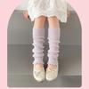 Children's Lightweight Socks Cover Leg Warmer with Ruffled Edges Macaron Color for Girls Spring Summer Wear