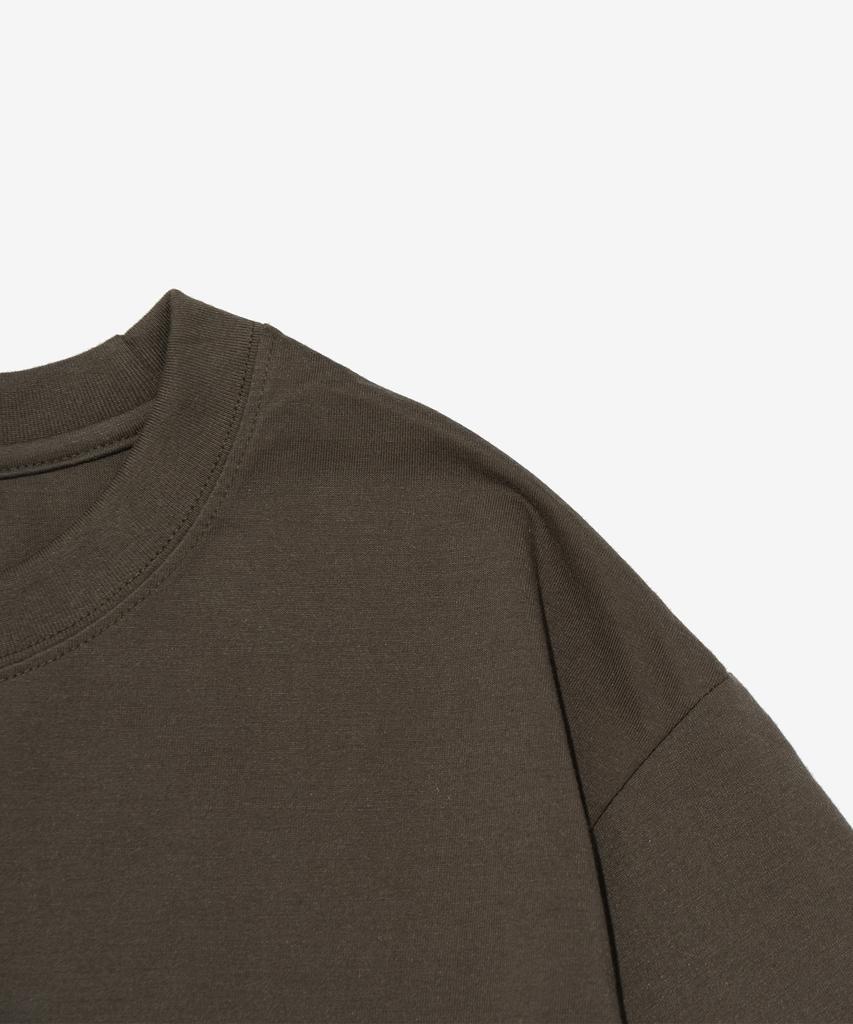 CARGOBROS FOR WOMAN Vintage Circle Logo Long Sleeve T-Shirt (Khaki)