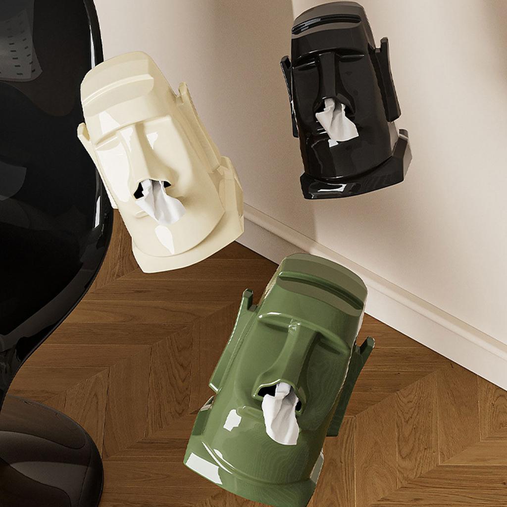 Artistic Stone Statue Tissue Case for Living Room Decorative Napkin Holder Box Home Decoration Paper Towel Container