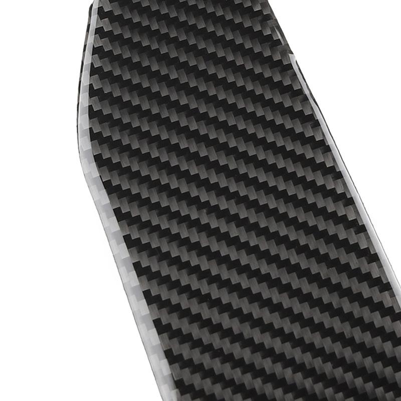 2pcs Car Center Control Cover Trim Carbon Fiber for Infiniti Q50 Q60 2013- Auto Interior Panel Decoration Accessories