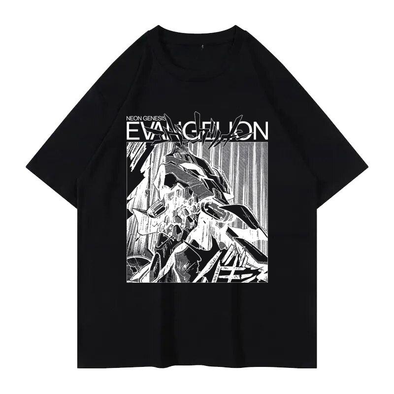 

Summer 2026 EVA Graphic T Shirts Mens Clothing Y2k Cotton Loose Casual Womens Short Sleeved Tee Tops Japanese Anime Peripheral S