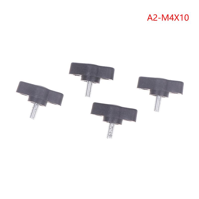 4Pcs 304 Stainless Steel Thumb Screws M4 Z-Shaped Handle Bolt Hand Knob Mechanically Adjustable Thumb Butterfly Wing Screws