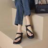 Fashion New Set of Toe Cool Slippers Women's Summer Wear Celebrities Ins Flat Roman Word Toe Shoes Gladiator Sandals