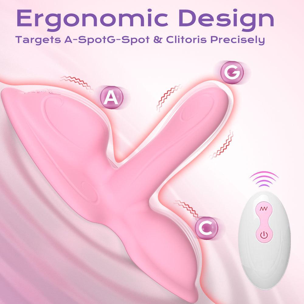 Silicone Remote Control Vibrating Cushion for Multi-Point Stimulation and Pleasure