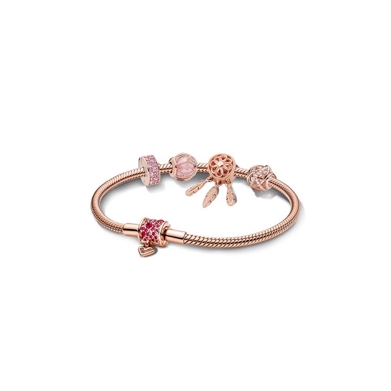 Pandora Rose gold Galaxy Love alloy, gold-plated, silver-plated bracelet for women B801392