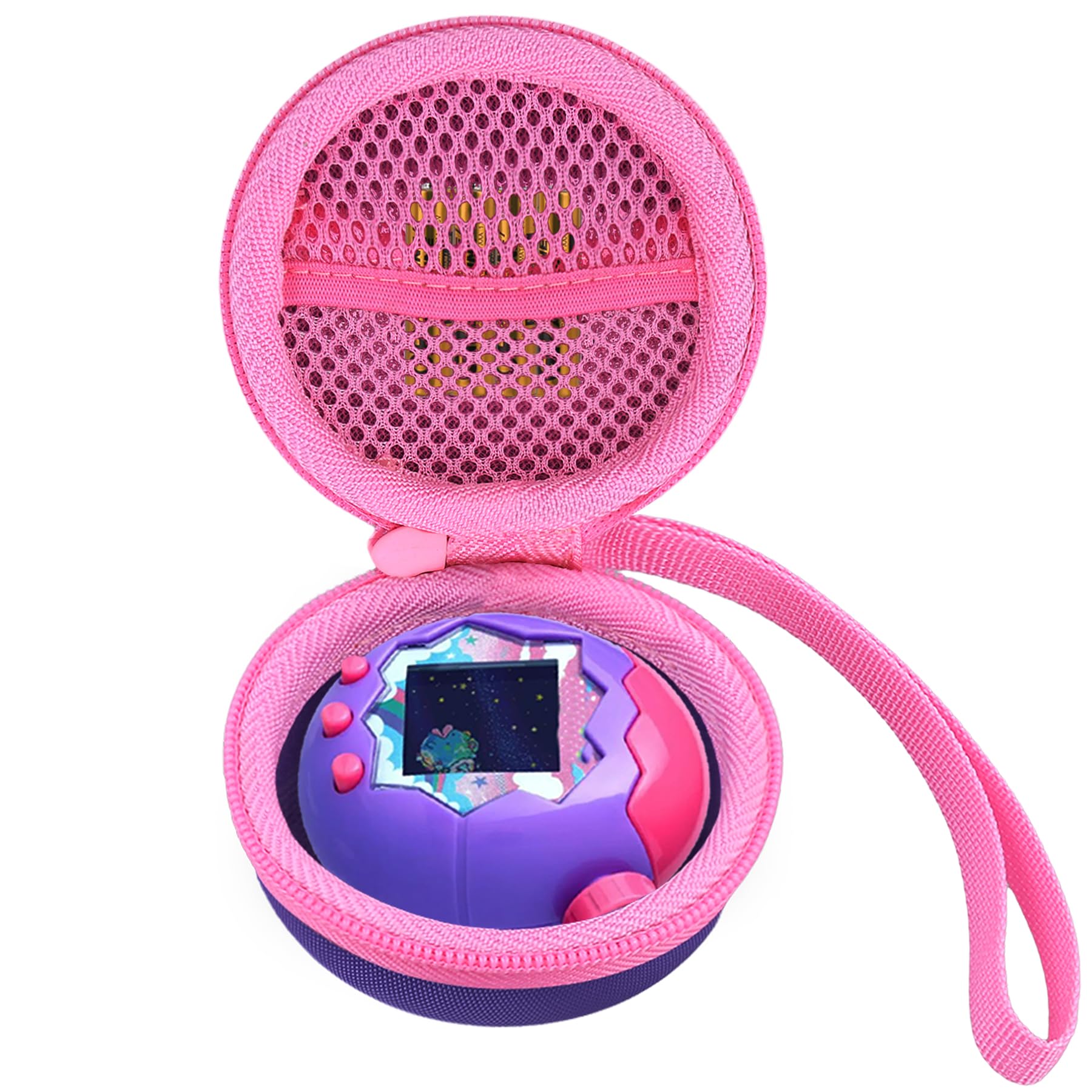 

(Case only) Tamagochi Paradise - Purple Sky Handheld Game Storage Case, Purple - co2CREA