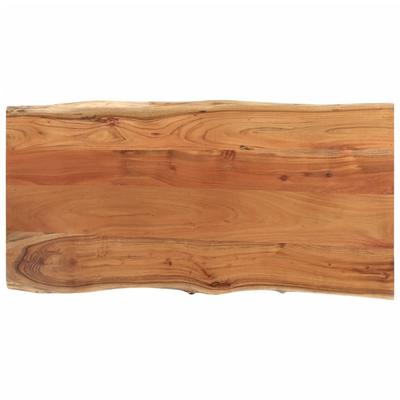 Tischplatte 80 x 40 x 2,5 cm Rechteckig Massives Akazienholz mit natürlicher Kante
