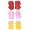 Puppy Dog Cat Summer Solid Color Buttoned Shirt Pet Clothes Costume T-Shirt