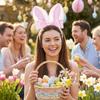 Long Ears Easter Headpiece Non-slip Rabbit Ear Hair Hoop Bunny Ear Headband  Costume Party